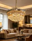 Luxury Modern Art Chandelier Light with Fan - 1
