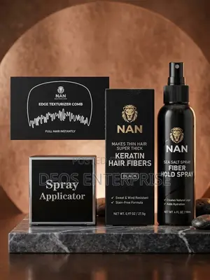 NAN Hair Fibre Complete Kit - Black