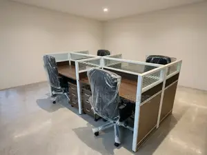 Zuo Modern 4-Person Office Workstation