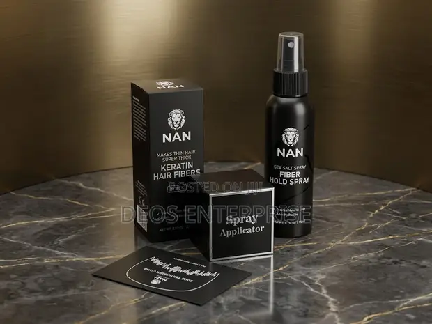NAN Hair Fibre Complete Kit - Black - 1