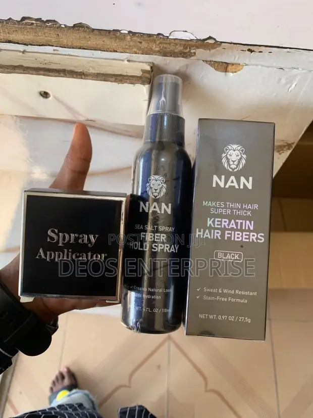 NAN Hair Fibre Complete Kit - Black - 1
