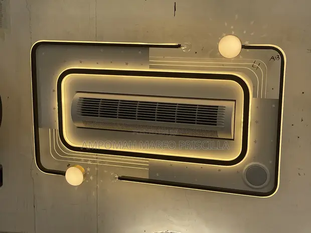 Luxurious Bladeless Ceiling Light with Fan & Bluetooth Speaker - 1
