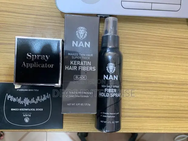 NAN Hair Fibre Complete Kit - Black - 1