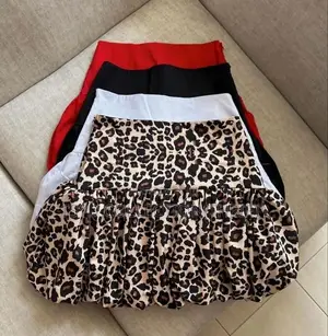 Floral & Tropical Shirred Mini Skirts