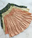 Floral & Tropical Shirred Mini Skirts - 2