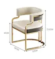 Zuo Modern Dining Chair - Gold Frame - 2
