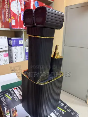 Black Plastic Toilet Box Set