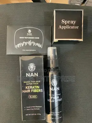 NAN Hair Fibre Complete Kit - Black