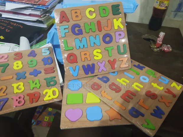 Wooden Educational Puzzle 4-in-1 Learning Set - 1