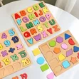 Wooden Educational Puzzle 4-in-1 Learning Set - 3