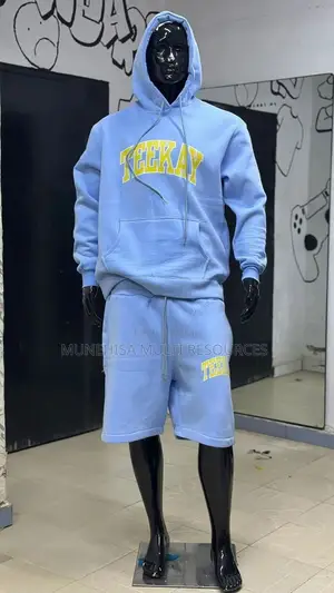 Tee Kay Men's Blue Cotton Tracksuit