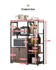Metal and Wooden Cabinet Rack - 1