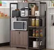 Metal and Wooden Cabinet Rack - 2