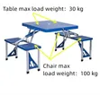 Four Seater Foldable Kids Table and Chair Set - 2