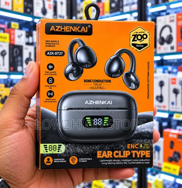 Azhenkai AZK-BT27 Open-Ear Clip-on Bluetooth Earbuds - 1
