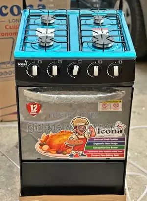 4 Burner Gas Cooker with Oven