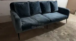 UK Used 4-Seater Velvet Sofa