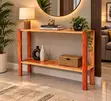 Wooden Console Table - Red Wood - 2