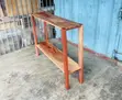 Wooden Console Table - Red Wood - 3