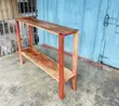 Wooden Console Table - Red Wood - 4