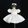Premium Off-White Ballgown with Free Hair Accessory - 1