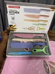 Set of Kitchen Knives with Chopping Board - 4