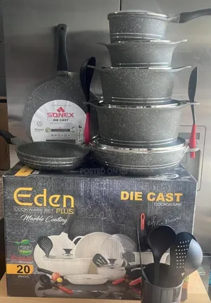 20-Piece Die Cast Nonstick Cookware Set