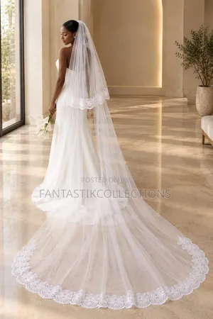 Luxury Cathedral Wedding Veil with Comb