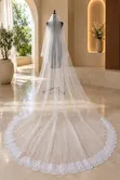Luxury Cathedral Wedding Veil with Comb - 2
