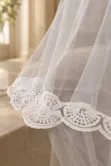 Luxury Cathedral Wedding Veil with Comb - 5