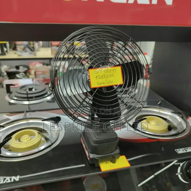Heavy Duty Cordless Rechargeable Desk Fan - 1
