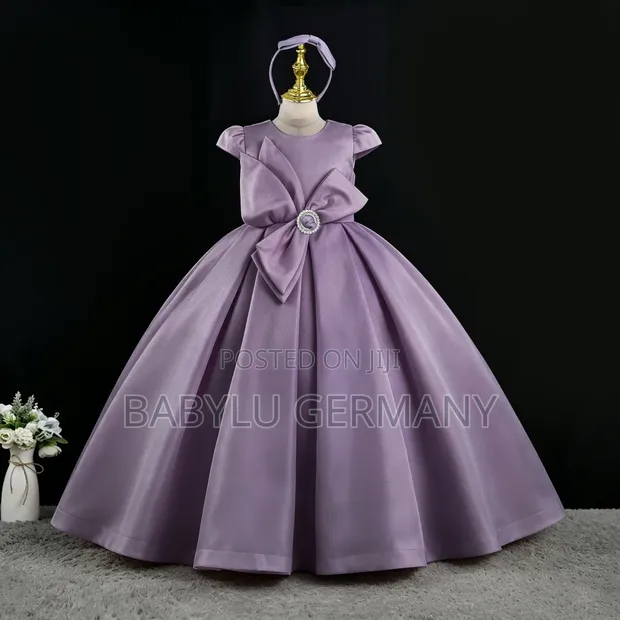 Premium Quality Purple Ballgown Dress for Girls - 1