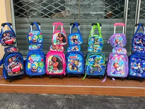 3-in-1 Kids School Bag with Trolley
