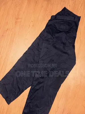 Cargo Pants with Side Pockets - Black, XL