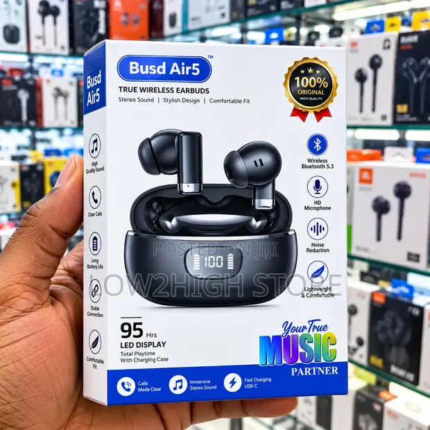 Busd Air5 TWS Wireless Bluetooth Earbuds - 1