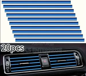 20x Flexible Electroplated Car Air Vent Trim Strips