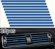 20x Flexible Electroplated Car Air Vent Trim Strips - 1