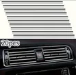 20x Flexible Electroplated Car Air Vent Trim Strips - 3