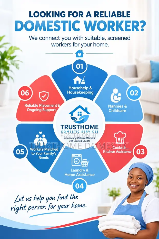 TrustHome Domestic Services - Reliable Househelps, Nannies, Cleaners - 1