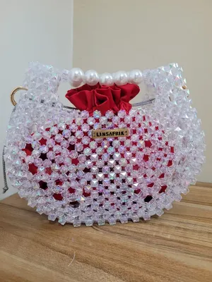 Ruby Crystal Bloom Shoulder Bag