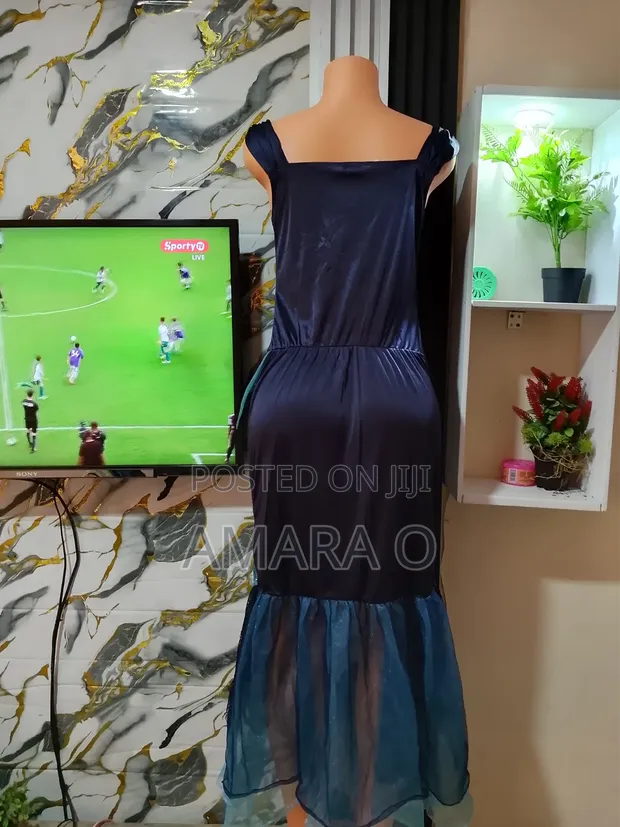 Gorgeous Navy-Blue Sparkle Dress - 1