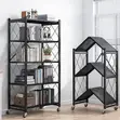 5-Tier Foldable Metal Storage Rack - 1