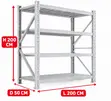 Heavy Duty Warehouse Rack - 300kg/Layer Capacity - 3