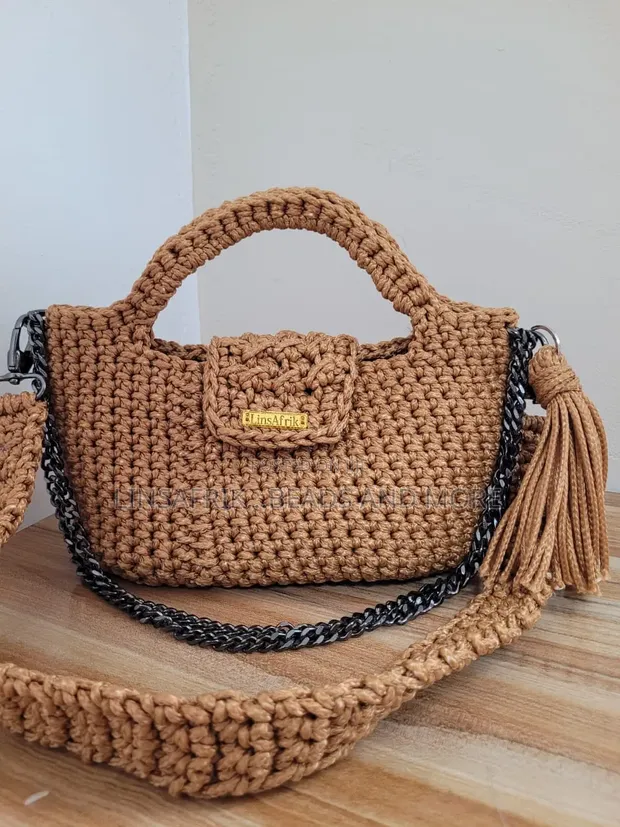 Croc Shoulder Bag - Mocha Charm - 1