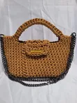 Croc Shoulder Bag - Mocha Charm - 2