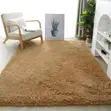Adam Home Fluffy Shaggy Area Rug - Khaki/Caramel - 1