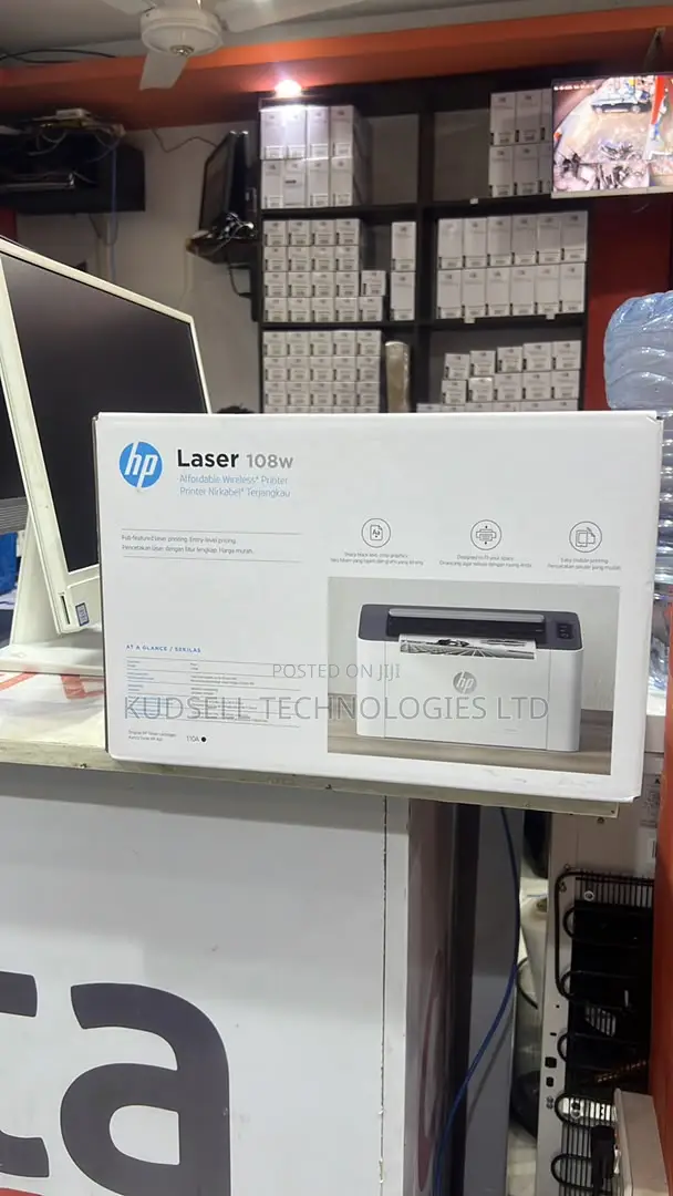HP LaserJet 108w Wireless Laser Printer - 1