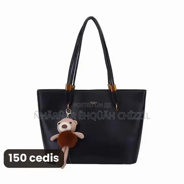 Genuine Leather Handbags - Classic Black - 1