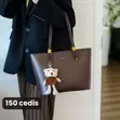 Genuine Leather Handbags - Classic Black - 3