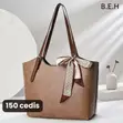 Genuine Leather Handbags - Classic Black - 5